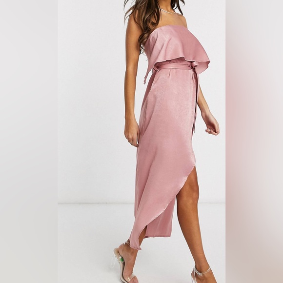 NWT PrettyLittleThing Bandeau Midaxi Dress - Picture 3 of 4